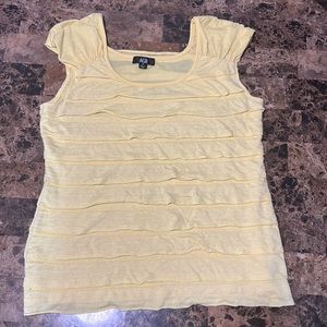 Medium Yellow Ruffled Blouse